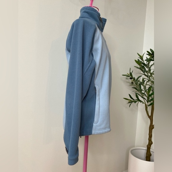 THE NORTH FACE Women's Fleece Jacket Coat Two Tone Blue Full Zip Size Small - Picture 8 of 10